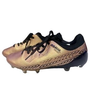 Brava Soccer Cleats Men's Athletic Shoes Black & Gold Size US 6D